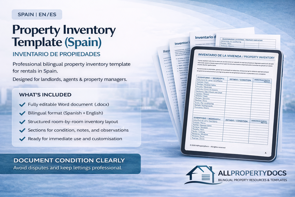 Property Inventory Template (Spain) (EN/ES)